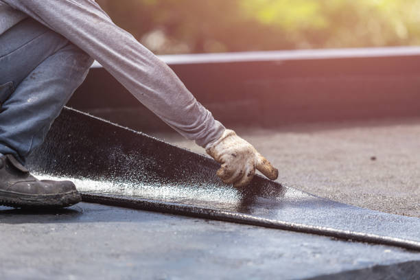 Professional Waterproofing technician working in Perrysville, IN